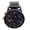 【中古】【メンズ】NIXON THE51-30 CHRONO ニクソン クロノグラフ 腕時計 ウォッチ カラー:BLACK ブラック 黒 ゴールド 金