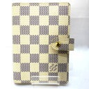 【中古】【レディース】LOUIS VUITTON ルイヴィトン ダミエアズール アジェンダPM 手帳カバー 型番_R20706 ビジネス ※イニシャル入り 万代Net店
