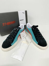 【中古】【未使用品】【メンズ】PUMA × KAMEN RIDER × ATMOS SUEDE VTG SNEAKER 394967 01 <strong>プーマ</strong> 仮面ライダー <strong>アトモス</strong> スニーカー シューズ 靴 サイズ：27.5cm カラー：GREEN LAGOON 万代Net店