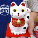 招き猫で日本を元気に!!開運☆手のり招き猫（大）新聞やテレビで話題騒然の手のり招き猫に大きいサイズが出ました!!