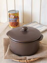 【小鍋】 マットブラウン【Small_Pot】アウトレット品 (激安,大特価,耐熱陶器,小鍋,遠赤外線鍋お釜,おひつ,ご飯鍋,おかま,陶器,耐熱,直火可,スープ,シチュー,カレー,セラミック鍋)