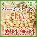【送料無料】<有機・無添加・油不使用>オーガニックヘーゼルナッツ1kg/無塩/製菓/エイジングケアに