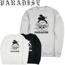 PARADISE NYC パラダイスニューヨーク メンズ トレーナー MICKEY MOON CREW トップス スウェット 裏起毛 ミッキー キャラクター 男性用 【あす楽対応】