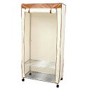 【ポイント3倍】アイリスオーヤマ メタルラックシリーズ メタルラックワードローブカバー 幅91×奥行46×高さ174cm MR-90CV