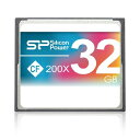 シリコンパワー コンパクトフラッシュカード 32GB 200倍速 CF 200X 永久保証 SP032GBCFC200V10