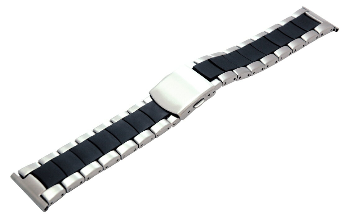 新作！メタル時計バンド SS Silikon CombiV08002H7 CASSIS（カシス） ドイツ製腕時計用 時計ベルト 時計用ベルト送料無料！\10,500