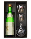 醴泉 純米大吟醸 厳選カラフェグラス付ギフトセット ギフト箱付 720ml×1・グラス×2・カラフェ×1 (玉泉堂酒造 醴泉 純米大吟醸 東洋佐々木ガラス リオートミニグラス、カラフェ 小) ※要クール便