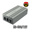 4月上旬入荷予定・入荷次第順次発送！★Cellstar・HG-500/12V★DC/AC インバーター・バッテリー接続コード付属[12V車専用]