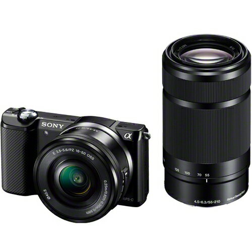 《新品》 SONY（ソニー） α5000ダブルズームレンズキット ILCE-5000Y ブラック[ ...:mapcamera:10469413