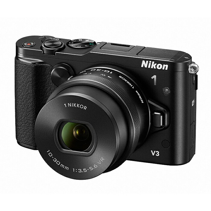 《新品》 Nikon（ニコン） Nikon 1 V3 標準パワーズームレンズキット ブラッ…...:mapcamera:10479807