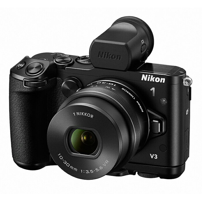 《新品》 Nikon（ニコン） Nikon 1 V3 プレミアムキット ブラック【数量限定…...:mapcamera:10479806