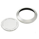 《新品アクセサリー》 ETSUMI (エツミ) メタルインナーフード+キャップセット 46mm E-6469 シルバー【KK9N0D18P】〔メーカー取寄品〕