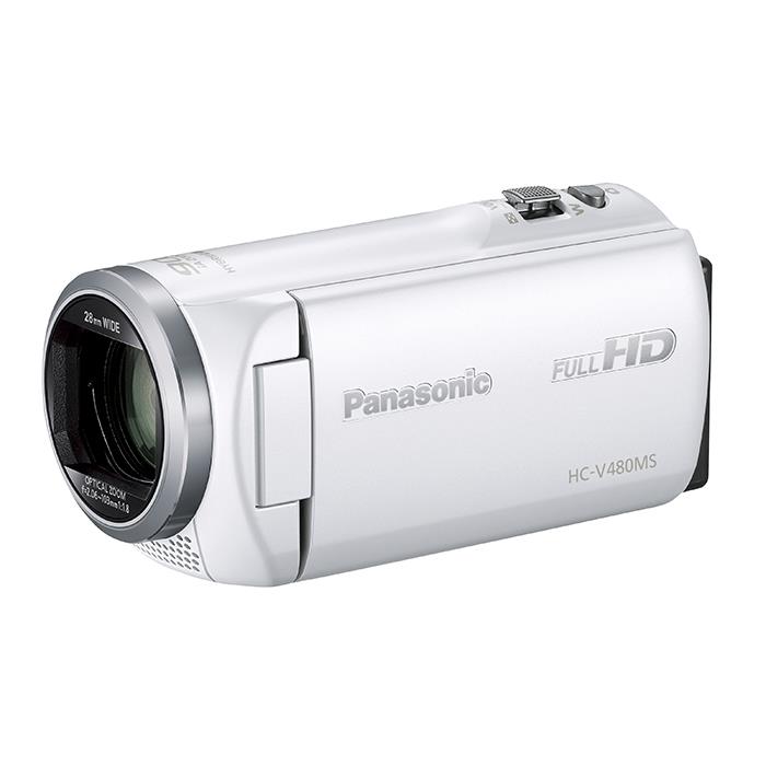 《新品》 Panasonic (パナソニック) デジタルハイビジョンビデオカメラ HC-V480MS-W ホワイト [ ビデオカメラ ] 【KK9N0D18P】
