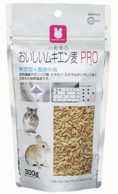 【送料390円3150円以上で送料無料】マルカン　小動物のおいしいムキエン麦PRO 300g