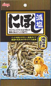 【送料390円3150円以上で送料無料】ペット用にぼし　減塩にぼし　30g