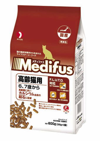 【送料390円3150円で送料無料】キャネットメディファス 高齢猫用600g