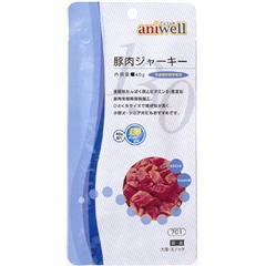 【送料390円3150円以上で送料無料】アニウェル（aniwell) 豚肉ジャーキー 40g