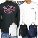 ロンT メンズ 長袖 Tシャツ ロングTシャツ リアルコンテンツ M L XL XXL 2XL 3L 黒 ブラック 白 ホワイト プリント 大きいサイズ B系 ブランド 人気 アメカジ ストリート系 ファッション おしゃれ かっこいい /3045/ rclt1219