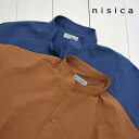 ショッピング半袖シャツ nisica (ニシカ) プルオーバーシャツ (NIS-980)メンズ 半袖 シャツ バンドカラー プルオーバー 送料無料 日本製 正規取扱店