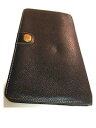ダンヒル【dunhill】長財布 dロゴ レザー ブラック 金属ロゴプレート【中古】