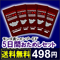 ★メール便送料無料★モンゴ流シリーズ（スカルプシャンプー）5日間おためしスカルプケアセット【正規販売店】Rigaos(リガオス)・柑気楼・スリーボム・スカルプDと比べてみてください【SBZcou1208】