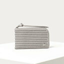 ヴィヴィアンウエストウッド 折財布 レザーメッシュ L字ファスナー折財布 グレー Vivienne Westwood