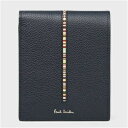 ポールスミス 折財布 インセットマルチストライプ 二つ折り ネイビー Paul Smith