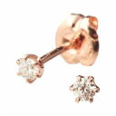 4℃ ネックレス 4℃ ピアス ヨンドシー ブレスレット カナル 4℃ 正規品 0.07ctダイヤモンド ピンクゴールドピアス