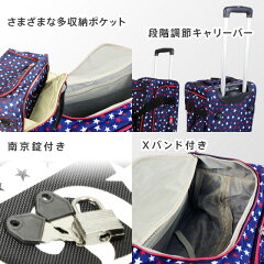 機内持ち込み、無料受託手荷物、容量拡張機能、ストッパー、TSAロック、コーナーパッド、ハンガー、ダイヤルロック、フレームタイプ、ファスナータイプ、メッシュポケット、中仕切り、Xバンド、キャリーバー、ポリカーボネート、ABS樹脂、ポリエステル、アルミニウム