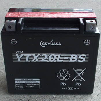 GS YUASA メンテナンスフリーバッテリー YTX20L-BS...:marinedays:10000230