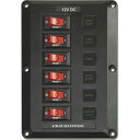 BLUE SEA SYSTEMSサーキットブレーカーパネル6連スイッチ