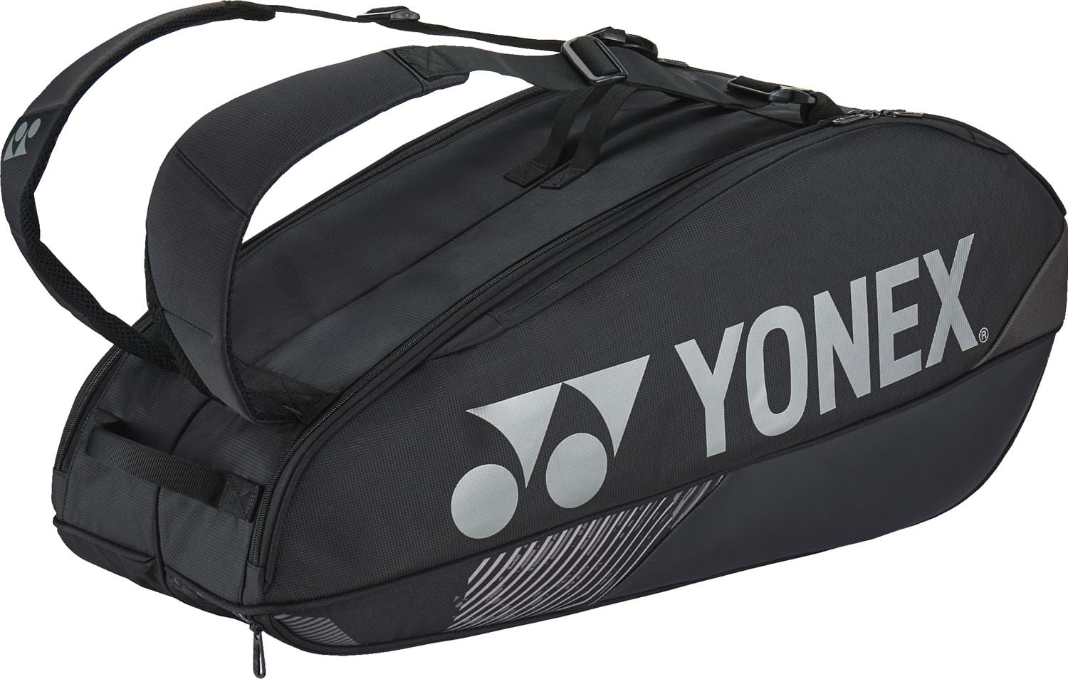 【送料無料】[YONEX] テニス バドミントン ラケットバッグ ラケット6本収納可能 ブラック