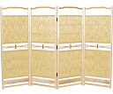 簾屏風/すだれ屏風【新1号 白木 天津】パーテーション 間仕切り 目隠し 衝立【全国送料無料】
