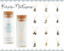 【メール便対応】kris nations クリス ネーションズ INITIAL NECKLACE イニシャルネックレス レイラ ジュエリーやドギャードbiboe バイボーでも人気のゴールドネックレス【dq_gw】