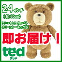 ted テッド ぬいぐるみ 実物大24インチ(60cm)「クリーントーキング版(通常版)」 映画 グッズ Teddy Bear テディベア 等身大/DVD/レンタル/ブルーレイ/販売/購入/通販/吹き替え/ビデオテッド ted ぬいぐるみ グッズ 映画 Teddy Bear テディベア かわいい しゃべる 喋る おしゃべり 等身大 くまさん 熊