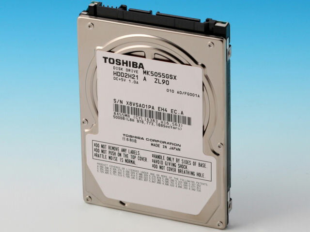 TOSHIBA MQ01ABD0502.5HDD B（500GB,5400rpm,S-ATA）