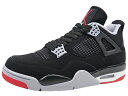 ナイキ エア ジョーダン 4 レトロ NIKE AIR JORDAN 4 RETRO BRED 黒赤グレー BLACK/FIRE-RED-CEMENT GREY 2019年復刻
