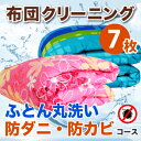 エントリーでP10倍!布団 クリーニング ふとんクリーニング 防ダニ・カビ加工セット【7枚】羽毛布団 クリーニング ふとん クリーニング クリ-ニング 布団丸洗い