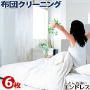 ポイント10倍 布団 クリーニング ふとんクリーニング 【6枚】布団クリーニング 布団 丸洗い 羽毛布団 クリーニング