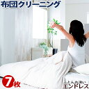 ポイント10倍 布団クリーニング 【7枚】ふとん クリーニング 布団 クリーニング 羽毛布団 布団 丸洗い エンドレス