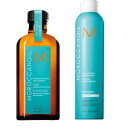 《セット・送料無料》オイルトリートメント100ml(ポンプ付)& ルミノーサヘアスプレー ミディアム 330ml【MOROCCANOIL・モロッカンオイル】【正規品・サロン専売品】◆お中元・お祝い・ギフト・お誕生日プレゼントにも◆