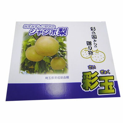 埼玉県産彩玉梨約2．6kg（5玉入り）