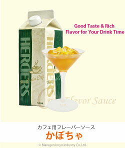 ハーダース　カフェ用フレーバーソースかぼちゃ【業務用　500ml×12本入】本州は送料込でこの価格！本物志向のカフェ用ソース!!