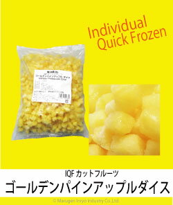 ハーダース　IQFカットフルーツゴールデンパインアップルダイス　【業務用　500g×12袋入】本州は送料込でこの価格！