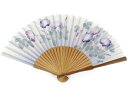 扇子 単品 女性用 紫 白 緑 朝顔 レディース 母の日 プ...