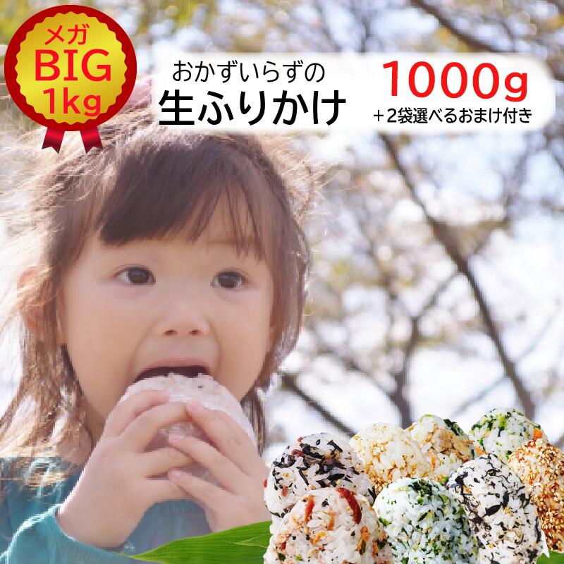 生ふりかけ 1キロ メガBIGサイズ ふりかけ ギフト ふりかけ・混ぜご飯 弁当 furikake 梅ちりめん 菜めし 胡麻かつお ソフトひじき 胡麻かつお 梅ひじき ほたてごま 焼たらこちりめん 鮭菜っ葉 しっとりひじき 鰹 帆立 ふりかけ 業務用