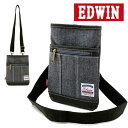 EDWIN ショルダーバッグ ミニショルダーバッグ 斜めがけ 軽い メンズ レディース 男女兼用 縦型 女の子 シンプル 小さい かわいい 通勤 通学 無地 メッセンジャーバッグ ボディバッグ 斜めがけバッグ 斜め掛け 黒 エドウィン