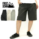 カーゴパンツ ハーフ ハーフパンツ メンズ ひざ下 パンツ メンズ カーゴ ショートパンツ ファーストダウン【マルカワ FIRST DOWN ブランド ストリート アメカジ イージー ウエストゴム 部屋着 ルームウェア 夏 ハーフパンツメンズ】
