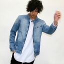 ライダースジャケット メンズ デニム シングル ライダース ジャケット【マルカワ アウター メンズ カットデニム ライダース ジャケット ブルゾン XL LL 春 カットアウター アウターメンズ】