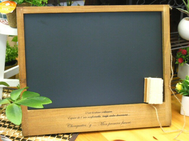 カフェ風の小さな黒板 アンティークチョークボード【ブラウン】...:marukyo-store:10001941
